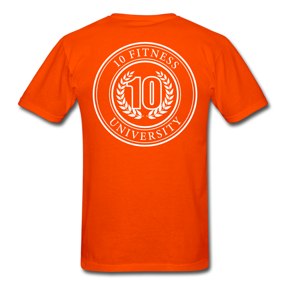 10 Fitness University- Seal Unisex Short Sleeve - orange