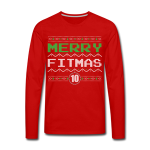 Men's Fitmas Long Sleeve T-Shirt - red