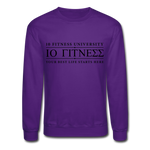 Load image into Gallery viewer, Crewneck Sweatshirt 10 Trainer Blk Ltr - purple
