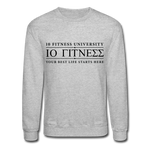 Load image into Gallery viewer, Crewneck Sweatshirt 10 Trainer Blk Ltr - heather gray
