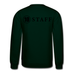 Load image into Gallery viewer, Crewneck Sweatshirt Staff Blk Ltr - forest green
