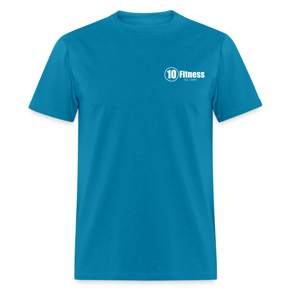 10 Fitness University- Seal Unisex Short Sleeve - turquoise