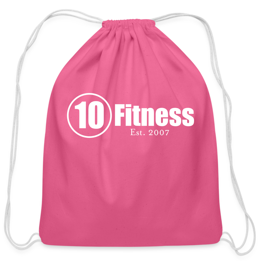 Cotton Drawstring Bag - pink