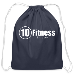 Cotton Drawstring Bag - navy