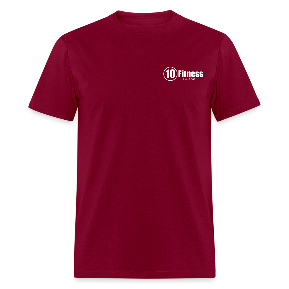 10 Fitness University- Seal Unisex Short Sleeve - burgundy