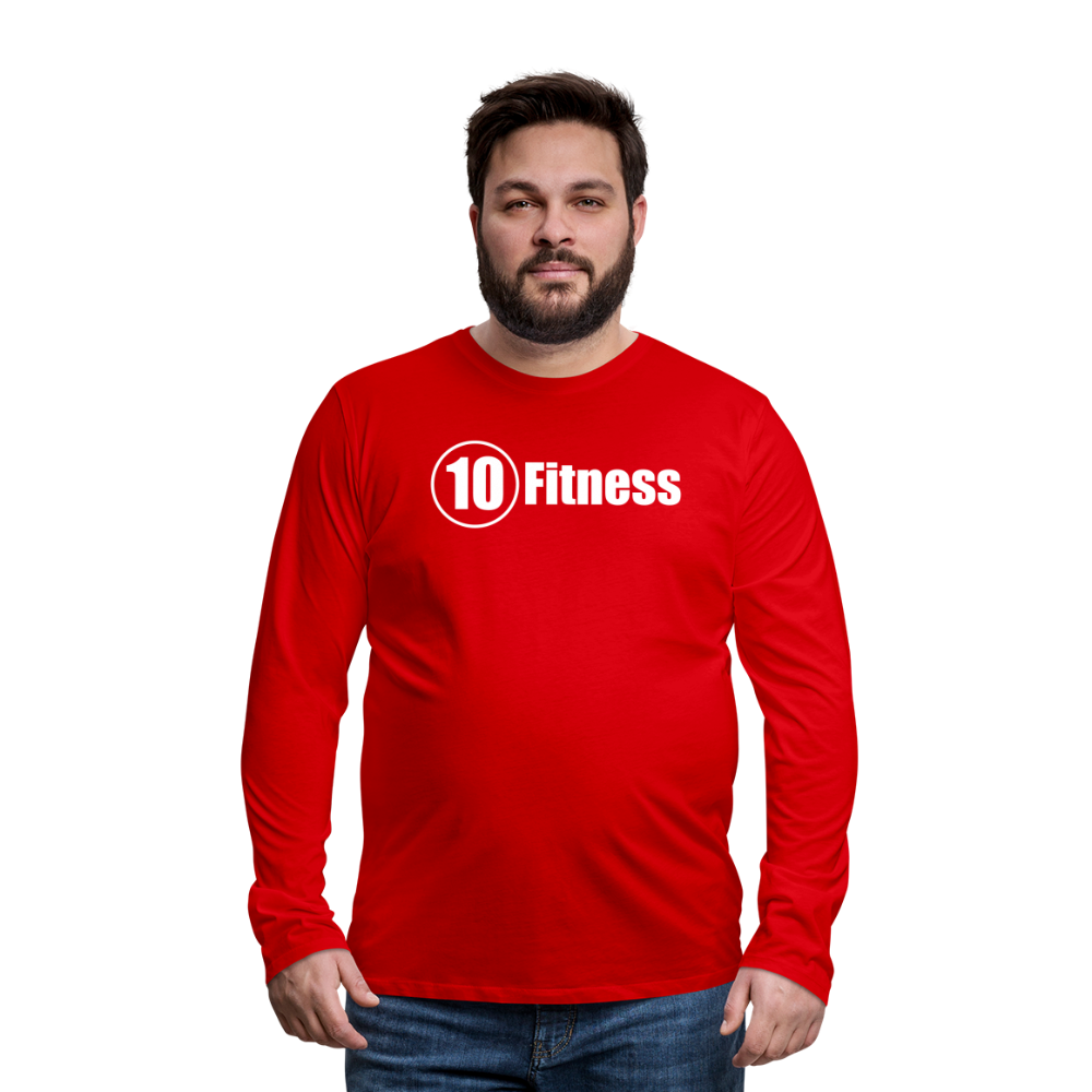 Men's Premium Long Sleeve T-Shirt - red