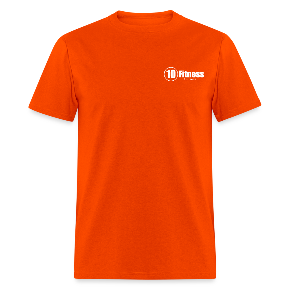 10 Fitness University- Seal Unisex Short Sleeve - orange