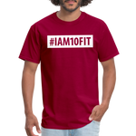 Load image into Gallery viewer, #IAM10FIT - dark red
