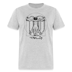 Da Vinci Unisex Short Sleeve Tee - heather gray