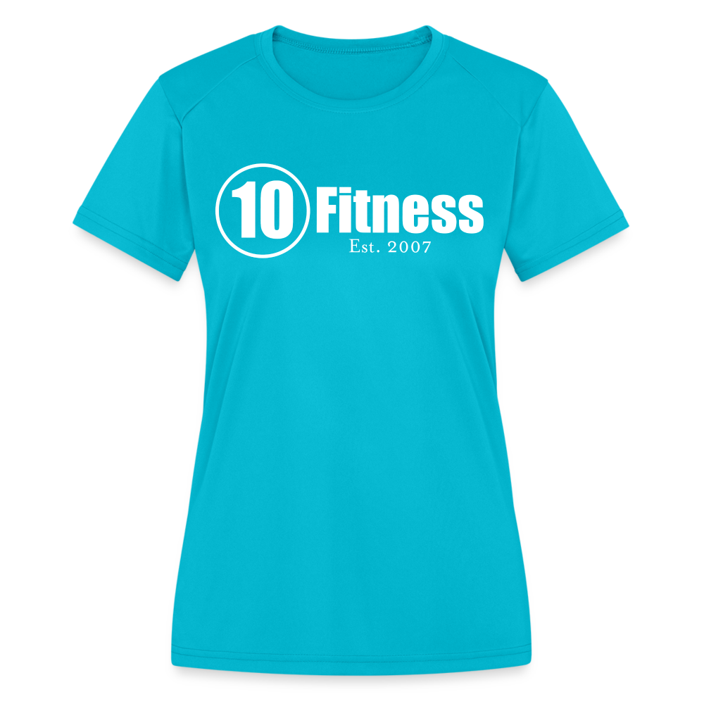 Women's Moisture Wicking Performance T-Shirt - turquoise