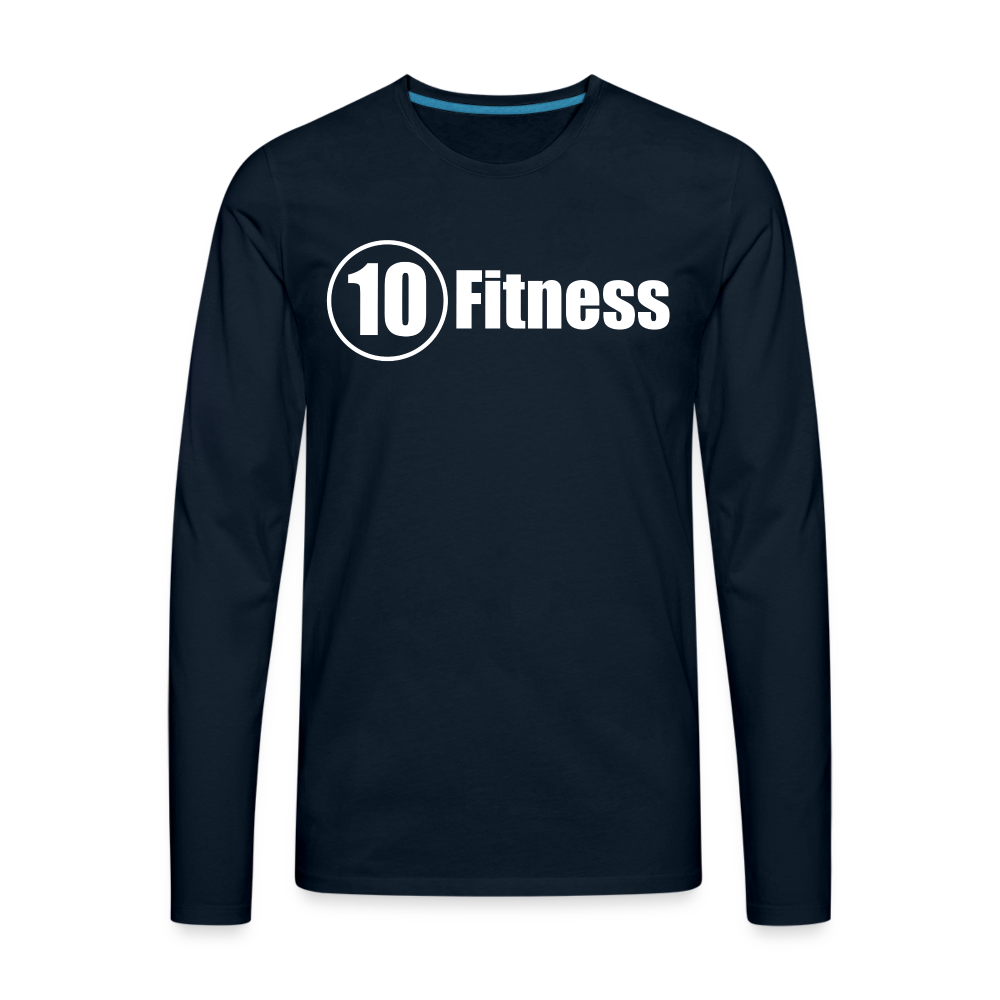 Men's Premium Long Sleeve T-Shirt - deep navy