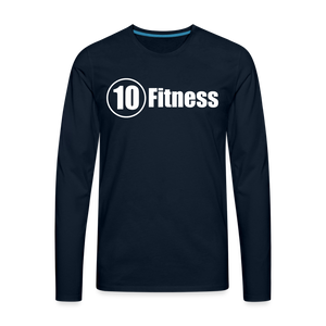 Men's Premium Long Sleeve T-Shirt - deep navy