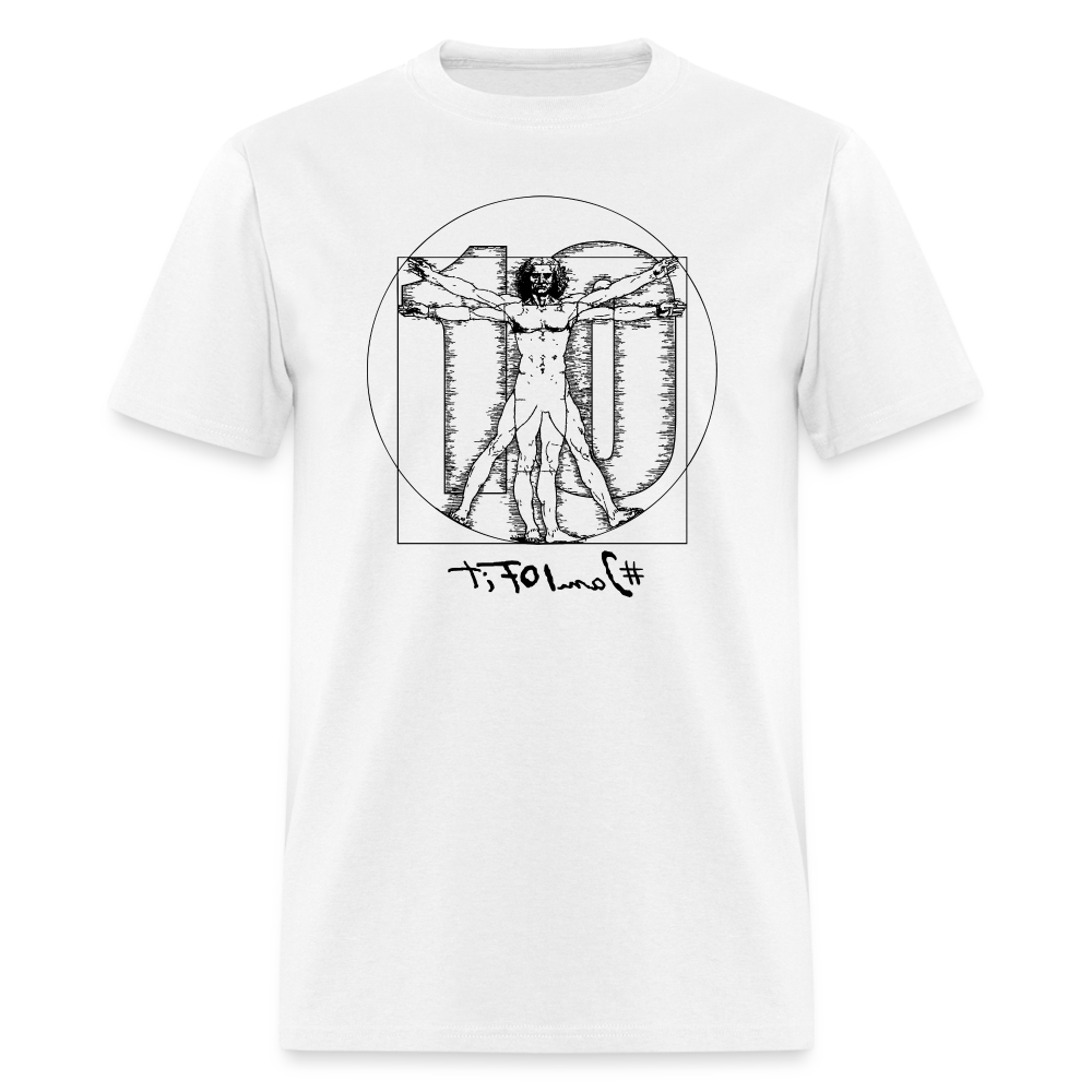 Da Vinci Unisex Short Sleeve Tee - white