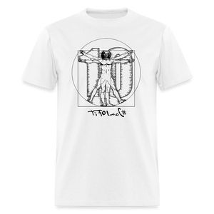 Da Vinci Unisex Short Sleeve Tee - white