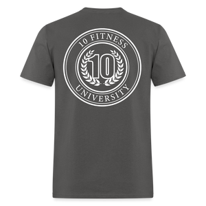 10 Fitness University- Seal Unisex Short Sleeve - charcoal