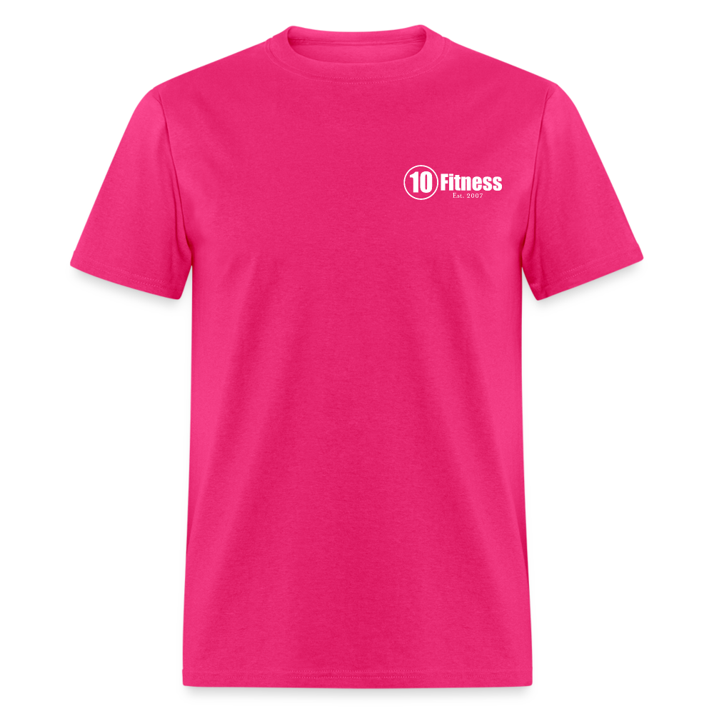 10 Fitness University- Seal Unisex Short Sleeve - fuchsia