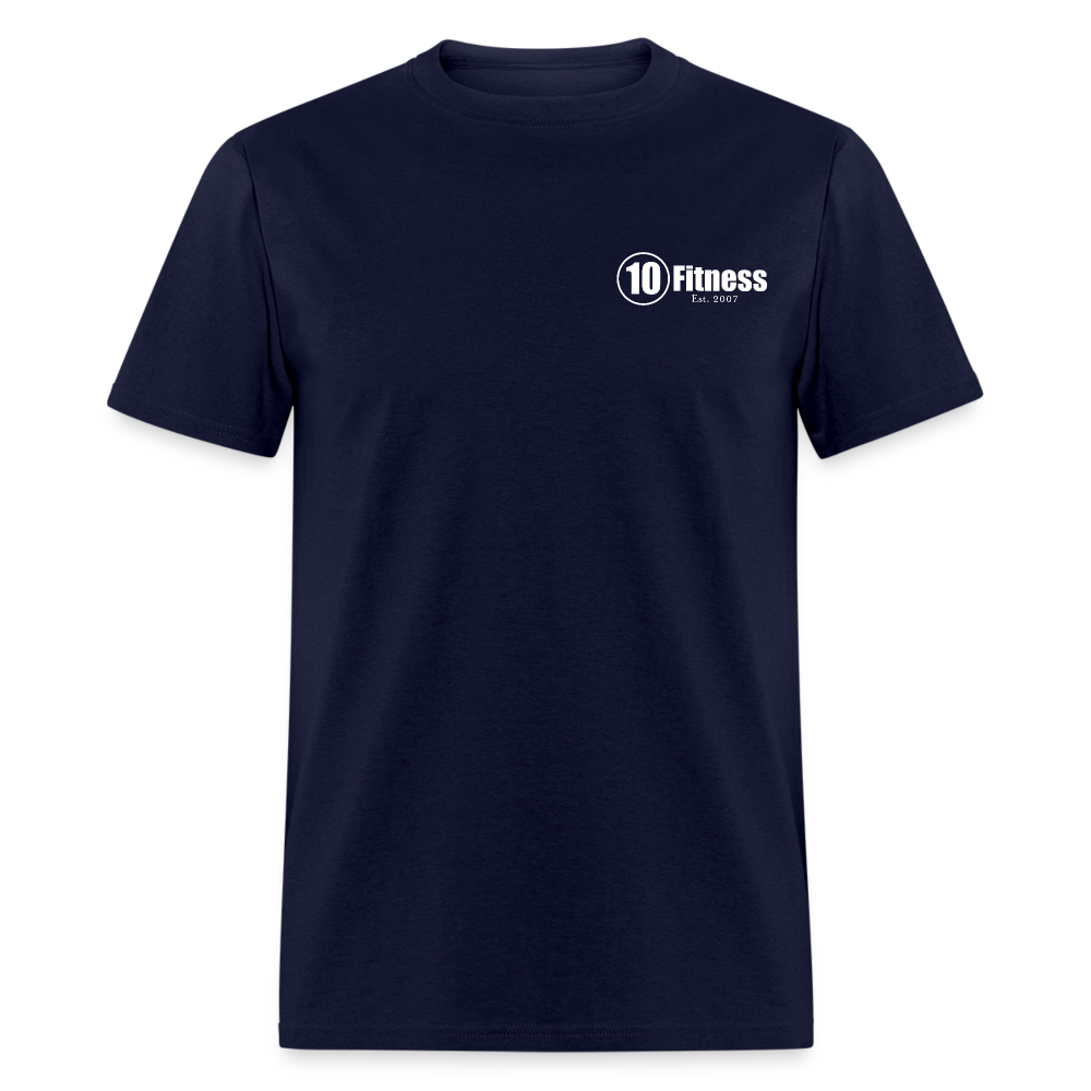 10 Fitness University- Seal Unisex Short Sleeve - navy