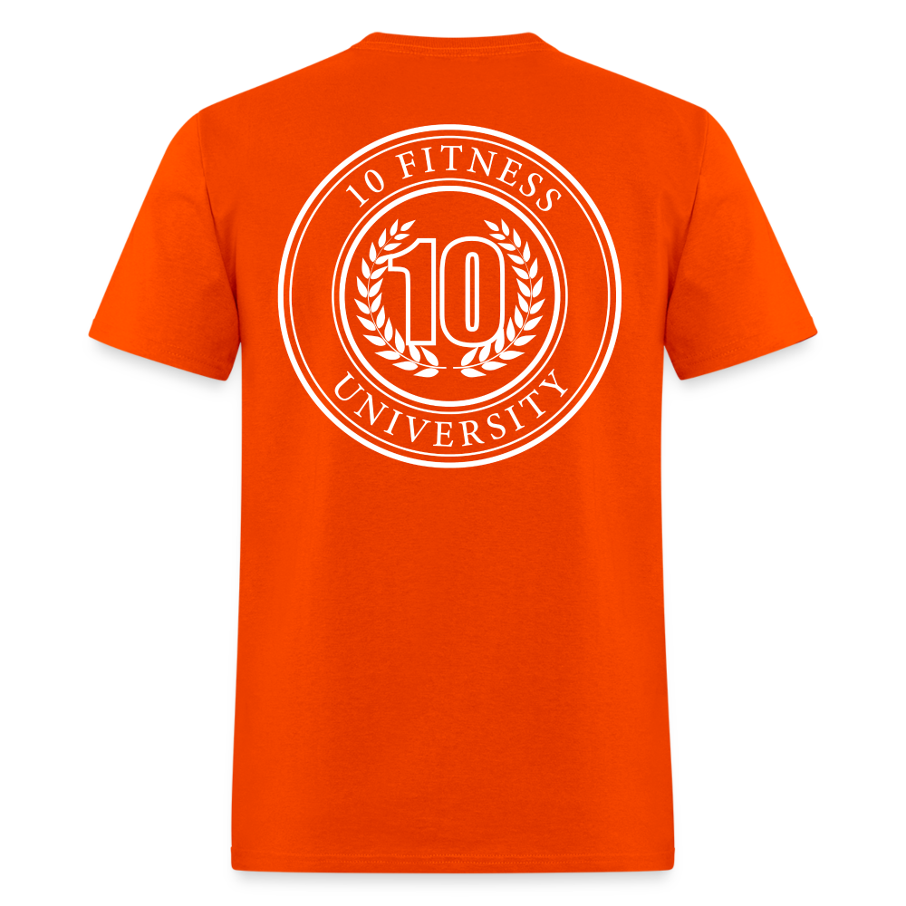 10 Fitness University- Seal Unisex Short Sleeve - orange