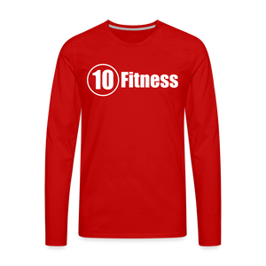 Men's Premium Long Sleeve T-Shirt - red