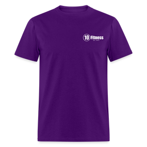 10 Fitness University- Seal Unisex Short Sleeve - purple