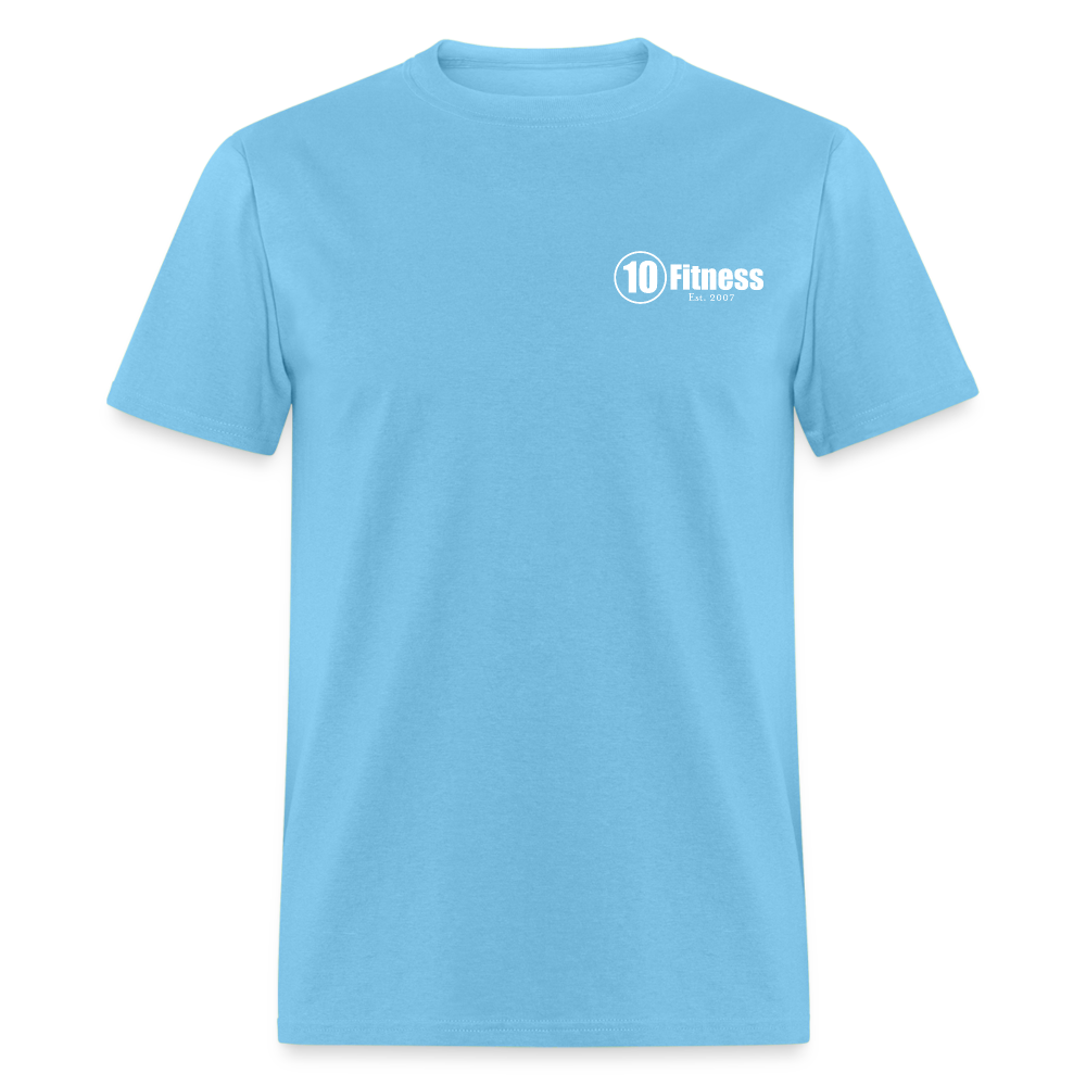 10 Fitness University- Seal Unisex Short Sleeve - aquatic blue