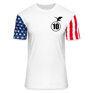 Adult Stars & Stripes T-Shirt | LAT Code Five™ 3976 - white