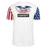 Load image into Gallery viewer, Adult Stars &amp; Stripes T-Shirt | LAT Code Five™ 3976 - white
