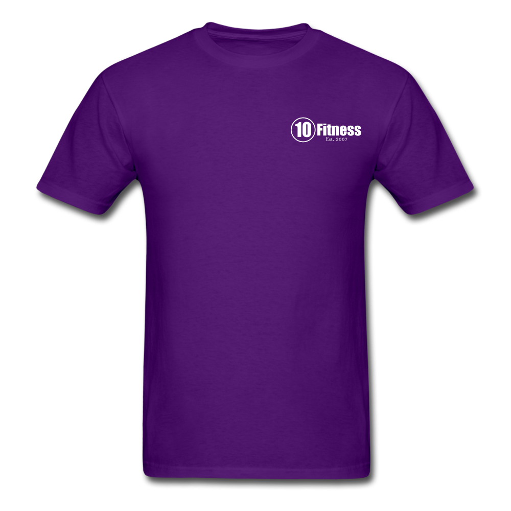 10 Fitness University- Seal Unisex Short Sleeve - purple