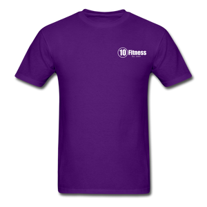 10 Fitness University- Seal Unisex Short Sleeve - purple