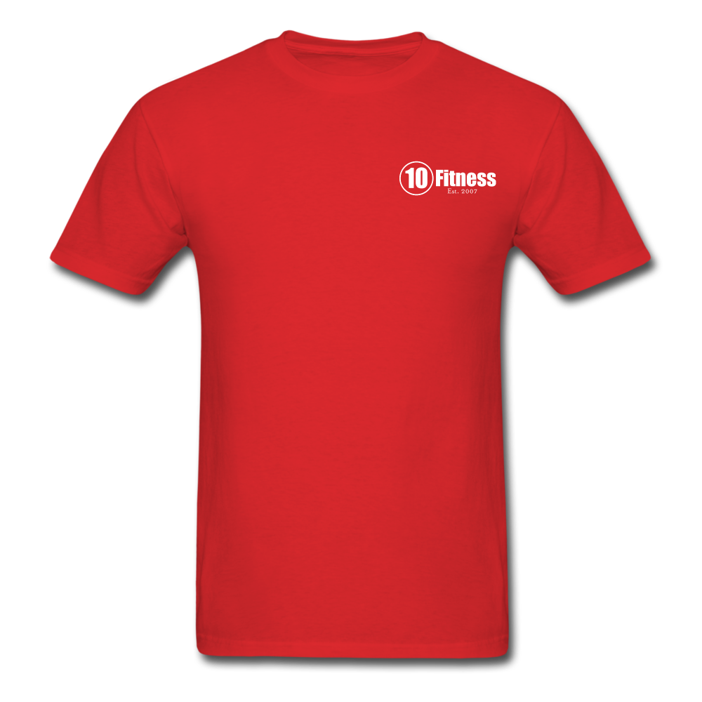10 Fitness University- Seal Unisex Short Sleeve - red