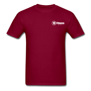 10 Fitness University- Seal Unisex Short Sleeve - burgundy