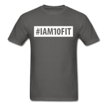 Load image into Gallery viewer, #IAM10FIT Unisex Tee - charcoal
