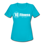 Load image into Gallery viewer, Women&#39;s Moisture Wicking Performance T-Shirt - turquoise
