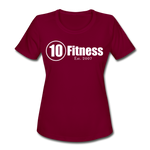 Load image into Gallery viewer, Women&#39;s Moisture Wicking Performance T-Shirt - burgundy
