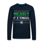 Load image into Gallery viewer, Men&#39;s Fitmas Long Sleeve T-Shirt - deep navy
