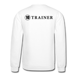 Load image into Gallery viewer, Crewneck Sweatshirt 10 Trainer Blk Ltr - white
