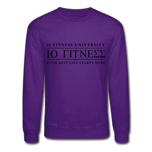 Crewneck Sweatshirt 10 Trainer Blk Ltr - purple