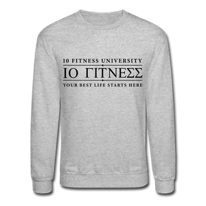 Crewneck Sweatshirt 10 Trainer Blk Ltr - heather gray