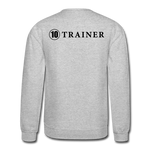 Load image into Gallery viewer, Crewneck Sweatshirt 10 Trainer Blk Ltr - heather gray
