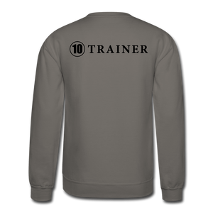 Crewneck Sweatshirt 10 Trainer Blk Ltr - asphalt gray