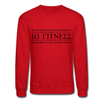 Load image into Gallery viewer, Crewneck Sweatshirt 10 Trainer Blk Ltr - red
