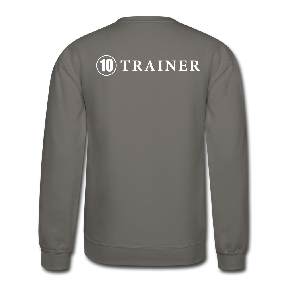 Crewneck Sweatshirt 10 Trainer Wht Ltr - asphalt gray