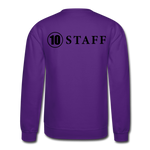 Load image into Gallery viewer, Crewneck Sweatshirt Staff Blk Ltr - purple
