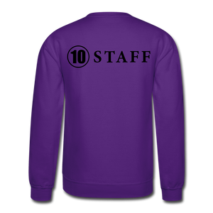 Crewneck Sweatshirt Staff Blk Ltr - purple