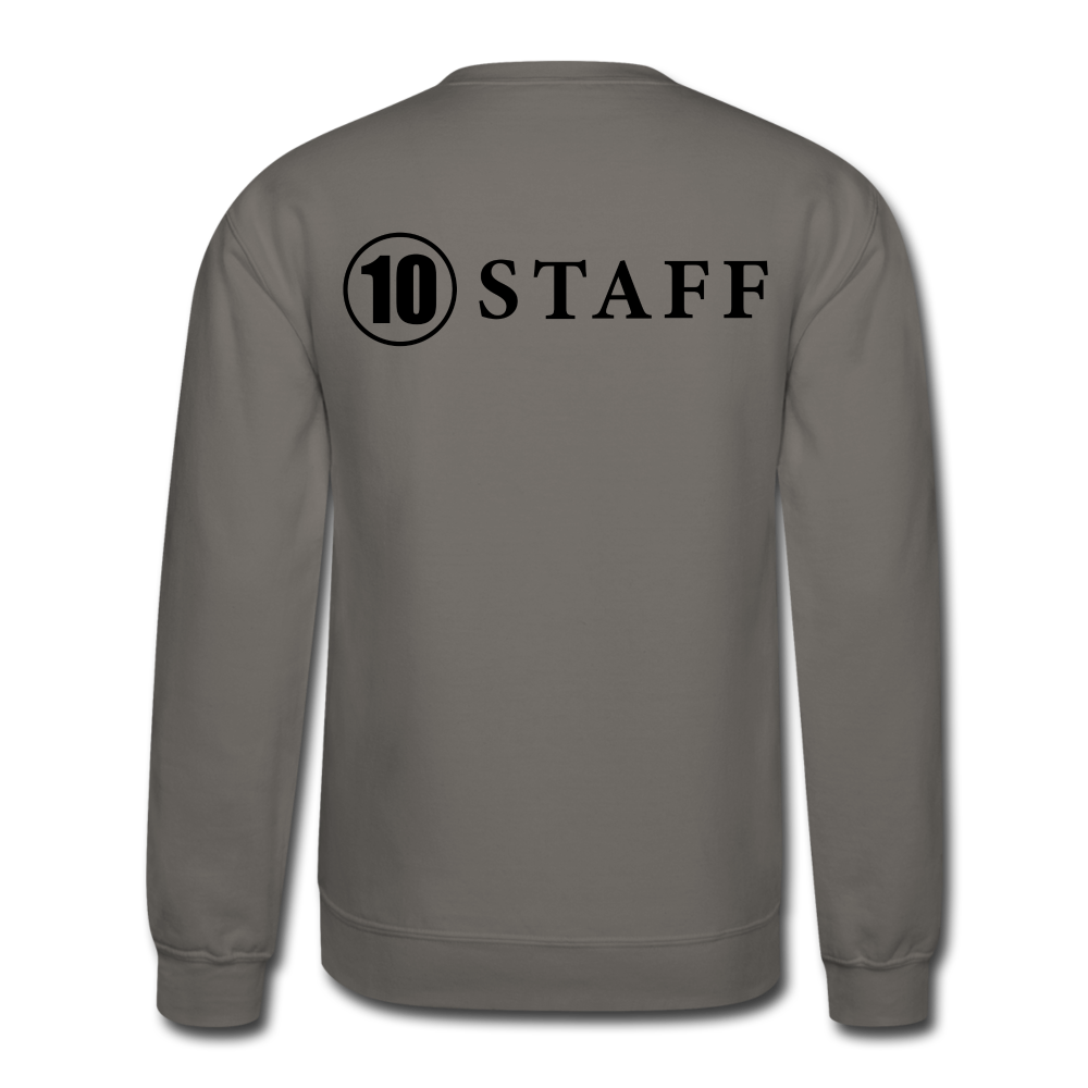 Crewneck Sweatshirt Staff Blk Ltr - asphalt gray