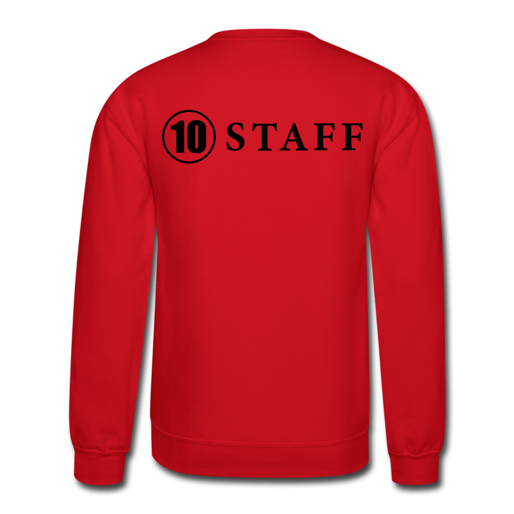 Crewneck Sweatshirt Staff Blk Ltr - red