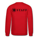 Load image into Gallery viewer, Crewneck Sweatshirt Staff Blk Ltr - red
