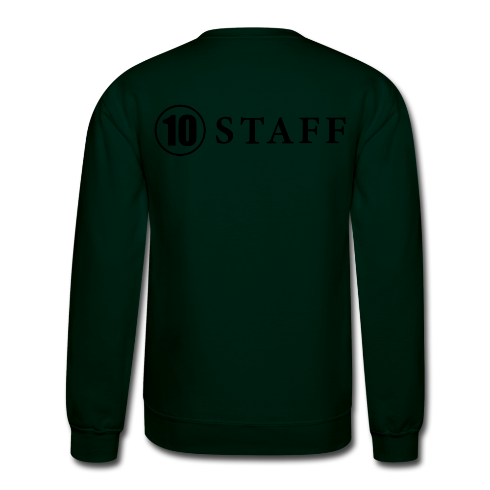 Crewneck Sweatshirt Staff Blk Ltr - forest green