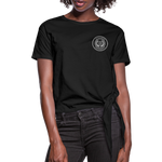 Load image into Gallery viewer, Women&#39;s Knotted T-Shirt - black
