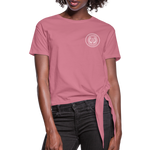 Load image into Gallery viewer, Women&#39;s Knotted T-Shirt - mauve
